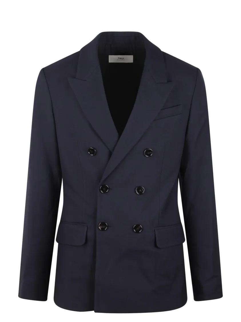 AMI Paris - Double Breasted Blazer - Größe 50 - blau