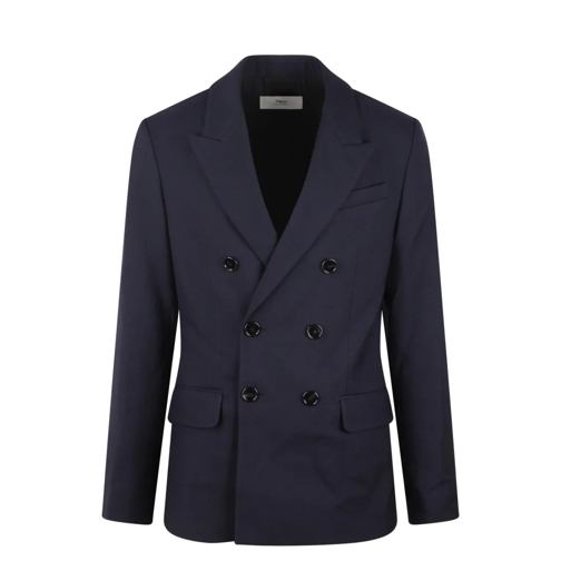 AMI Paris Blazer Double Breasted Blazer Blue