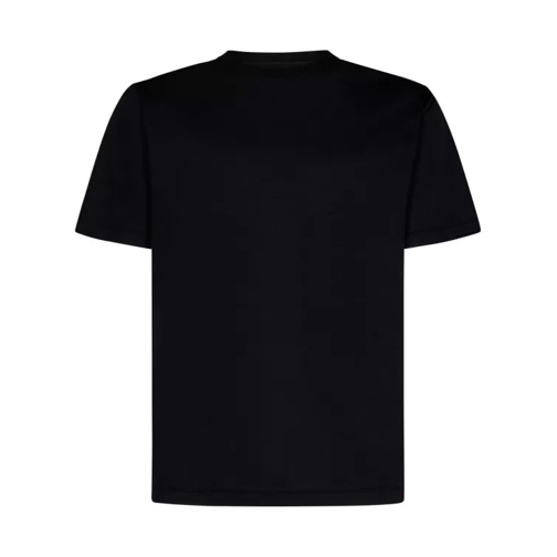 Kiton Black Cotton Jersey T-Shirt Black 
