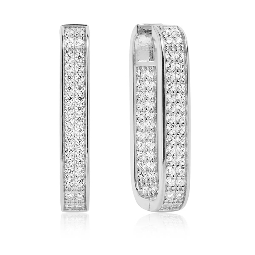 Sif Jakobs Jewellery Matera Grande Earrings White Zirconia 925 Sterling Silver Ring