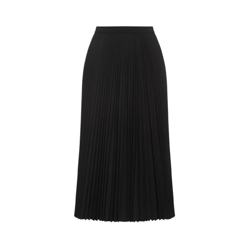 Theory Recycled Polyester Midi Skirt Black Jupes midi