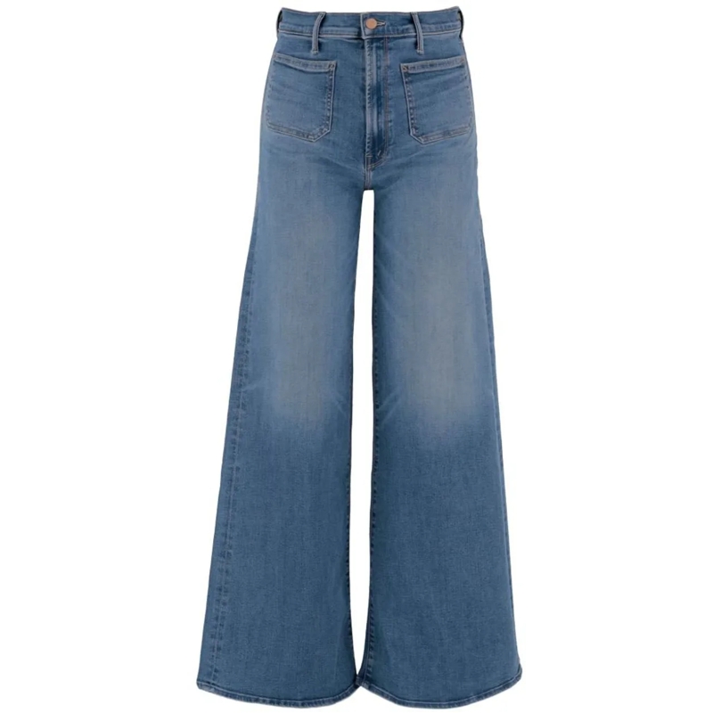 Mother Jeans à jambe droite Jeans Clear Blue blau