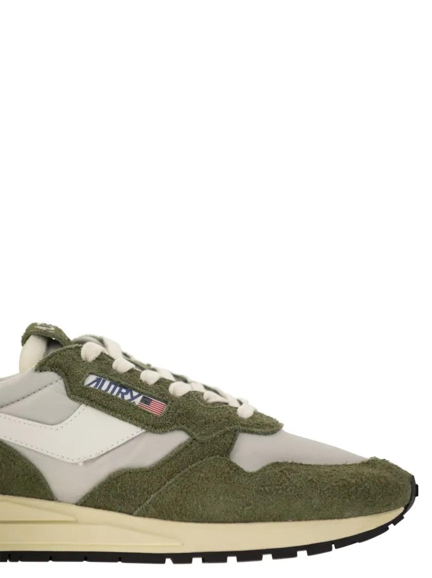 Thumbnail - Autry Low-Top Sneaker - Reelwind - Suede And Technical Textile Trainer - Gr. 45 (EU) - in Grün - für Damen