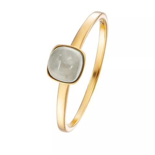 BELORO Stacking Ring Moonstone Grey 14k Small Gold Ring