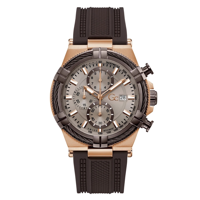 GC Quarzuhr Quarz-Analoguhr Gc Ironforce braun