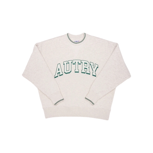 Autry International Sweatshirt mit Logo Print WH/GRN WH/GRN Truien