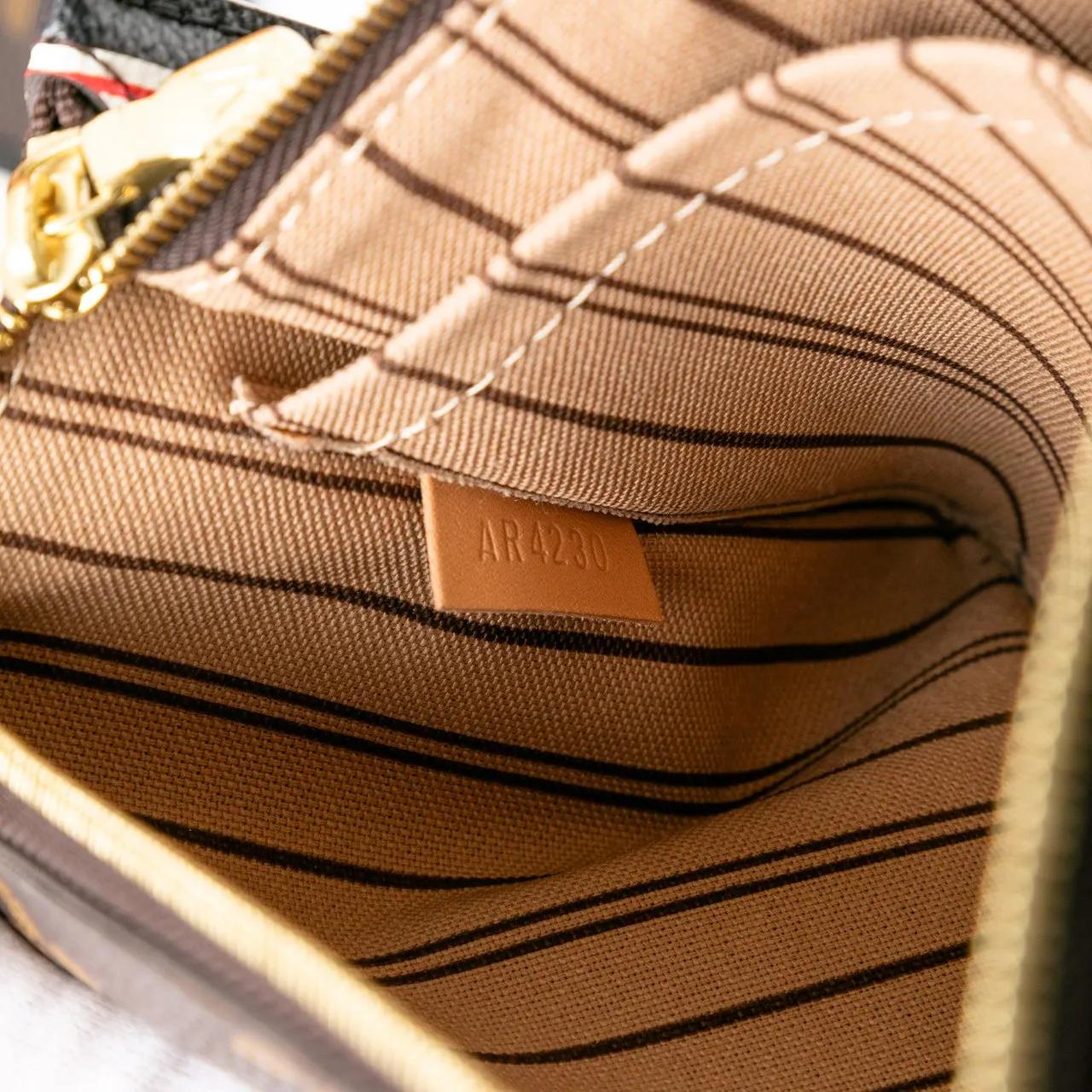 Thumbnail - Louis Vuitton Shopper - Monogram Game On Neverfull MM - Gr. unisize - in Braun - für Damen