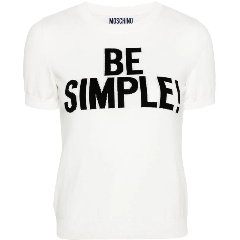 Moschino  Sweaters White weiß