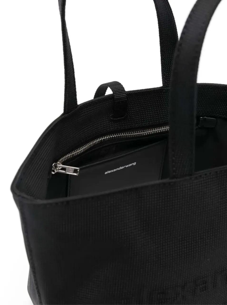 Alexander wang Shoppers & Totes Punch Logo Small Tote Bag in zwart