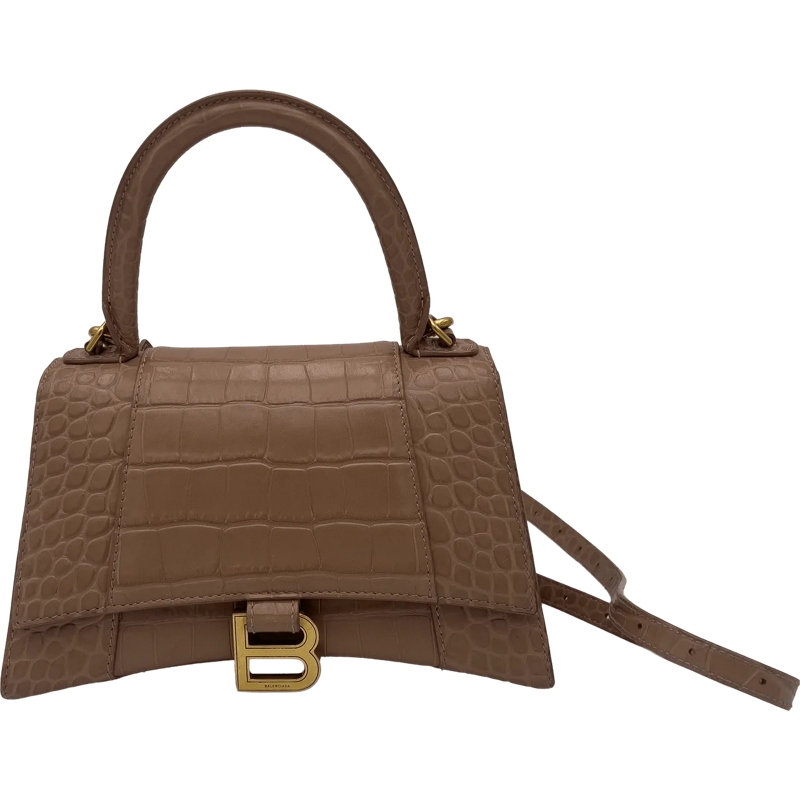 Balenciaga Tote Balenciaga Hourglass - Nude Croc beige