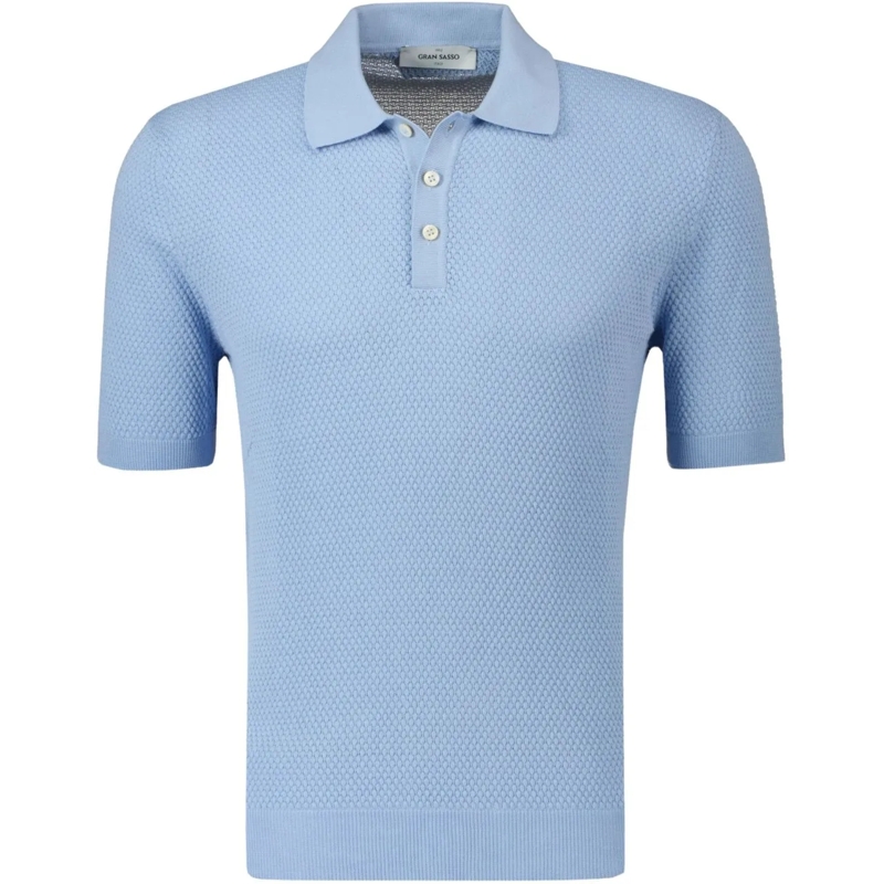 Gran Sasso Polohemd Gran Sasso Polos Lichtblauw 57113/20620 blau