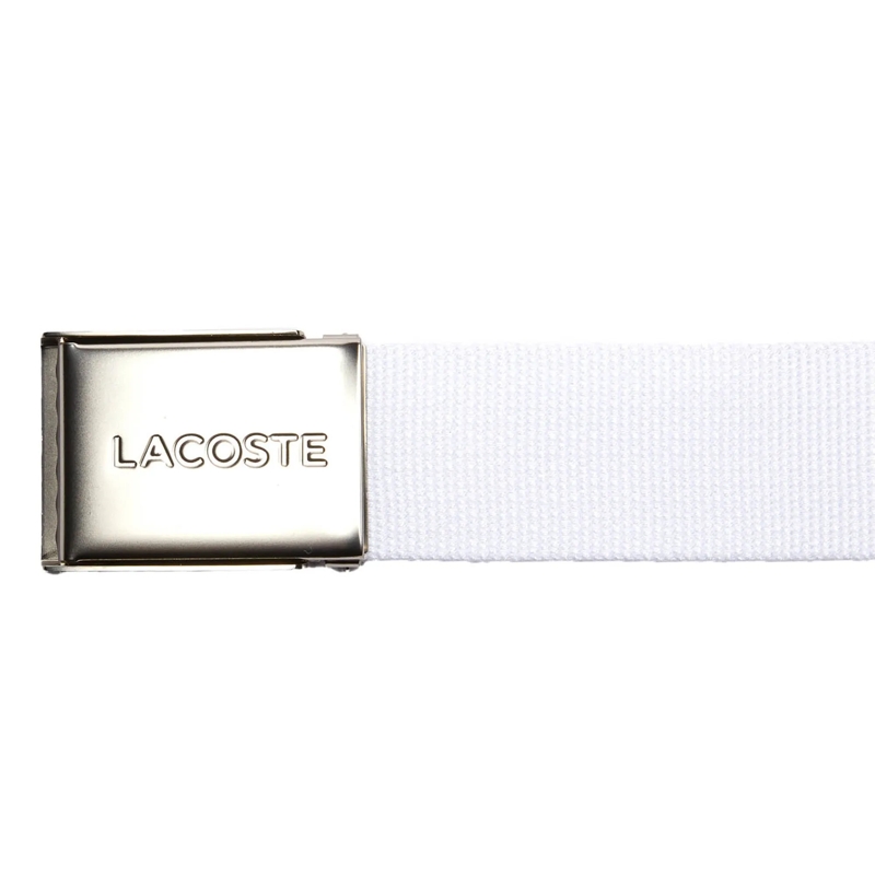 Lacoste Gürtel Lacoste LACOSTE Herren Gürtel aus Stoff - schönes  weiss(Image 2)