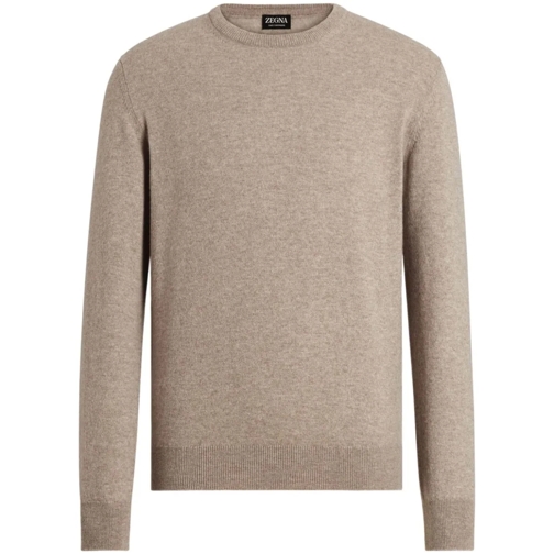 Zegna Pullover Cashmere Sweater Brown