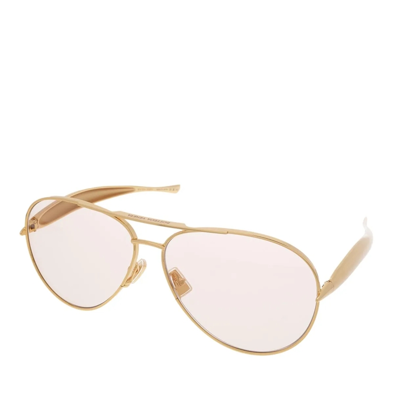 Bottega Veneta Sonnenbrille BV1305S-002 Gold-Gold-Brown