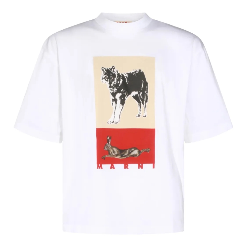 Marni T-Shirt White Cotton T-Shirt White