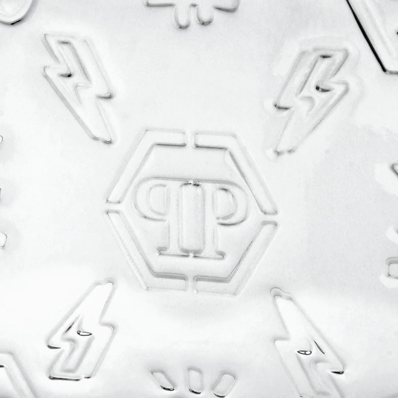 Philipp Plein Geldbörse Kartenetui Monogram silber(Image 3)