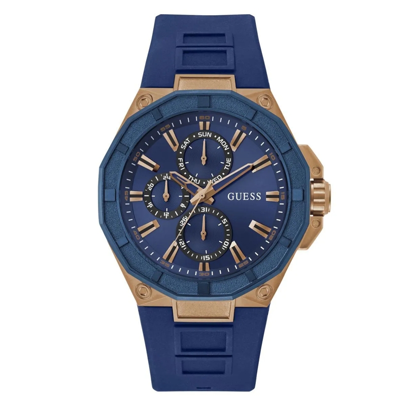 Guess Quarzuhr Quarz-Analoguhr R2 blau