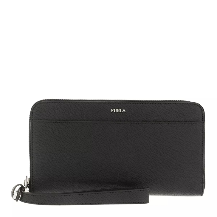 Furla Marte Travel Zip Around Nero Zip Around Wallet