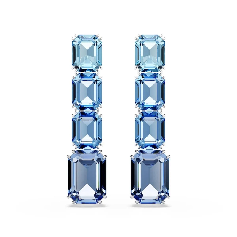 Swarovski Creolen Millenia Ohrringe Blau