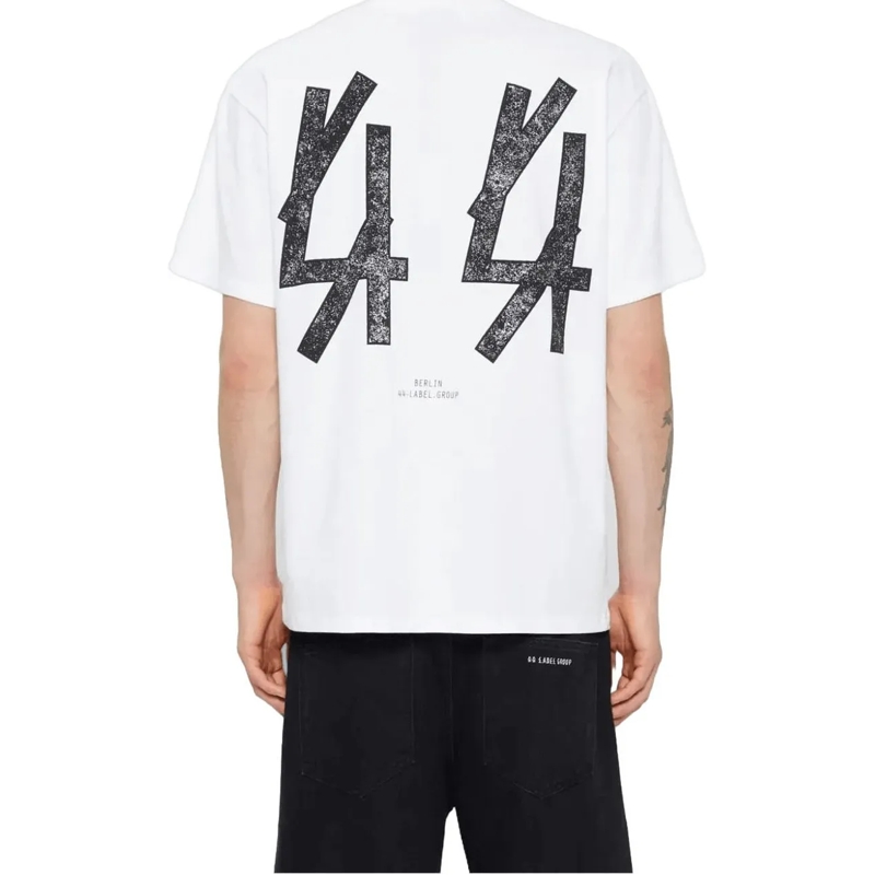 44 Label Group T-Shirt T-shirt met zwarte lijst, wit weiß(Image 3)