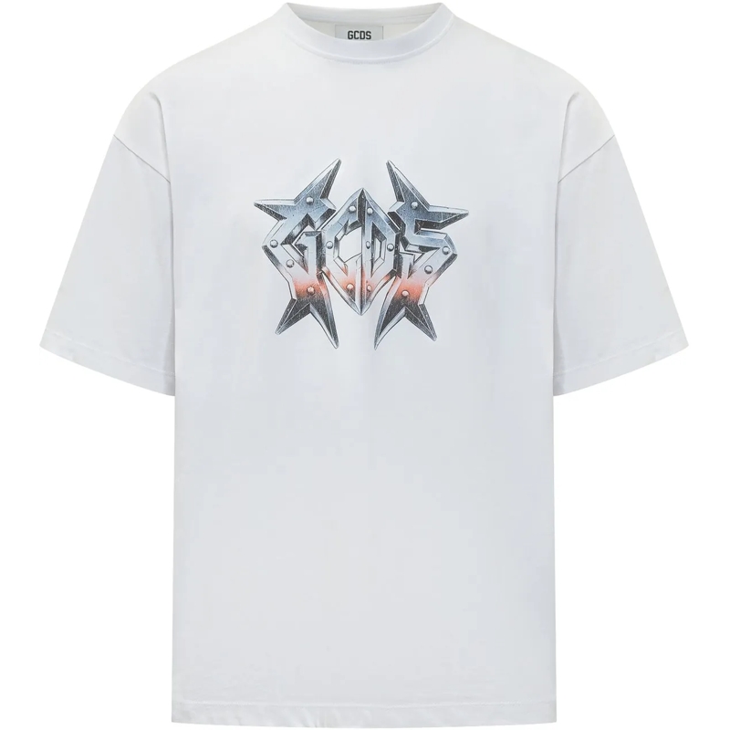 Gcds T-Shirt T-Shirt Bulletproof con Stampa Frontale weiß
