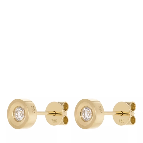 VOLARE Earring Studs 2 Brill ca. 0,20 Yellow Gold Stud