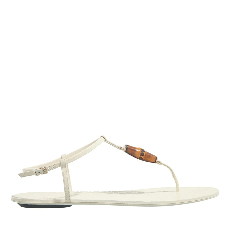 Gucci Sandalen Thong Malaga Kid Leather Sandals White