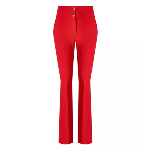 Blugirl Red Flare Trousers Red Casual byxor