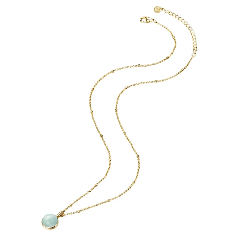 Glanzstücke München Mittellange Halskette Sterling Silber Halskette Amazonit gold(Image 3)