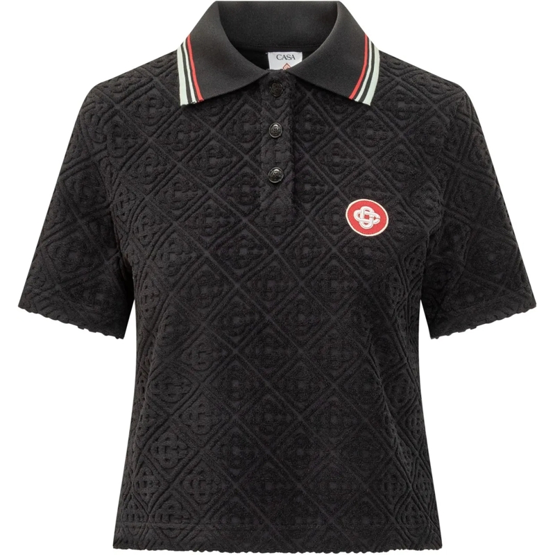 Casablanca Polo T-shirt Casablanca schwarz