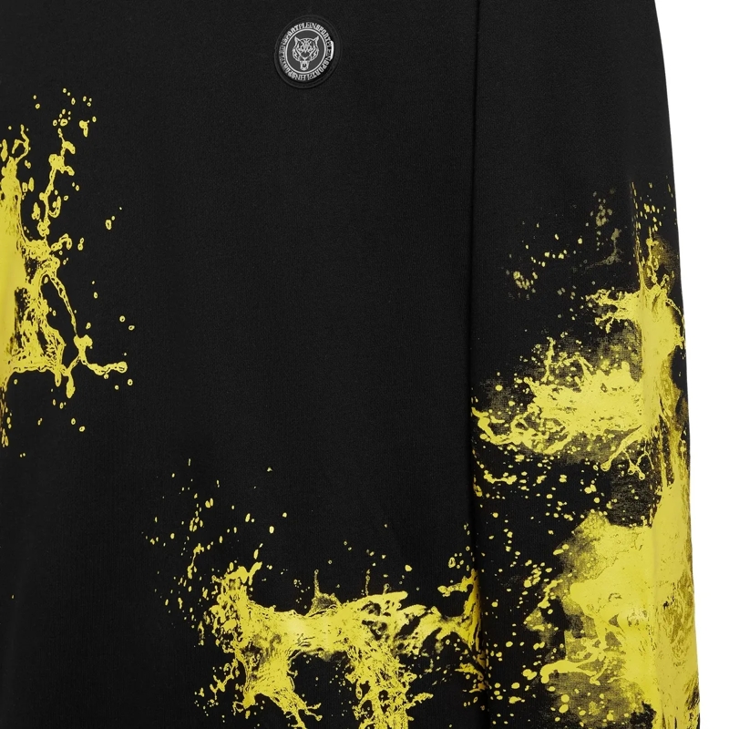 Plein Sport Top Kapuzen-Sweatshirt Splash schwarz(Image 3)