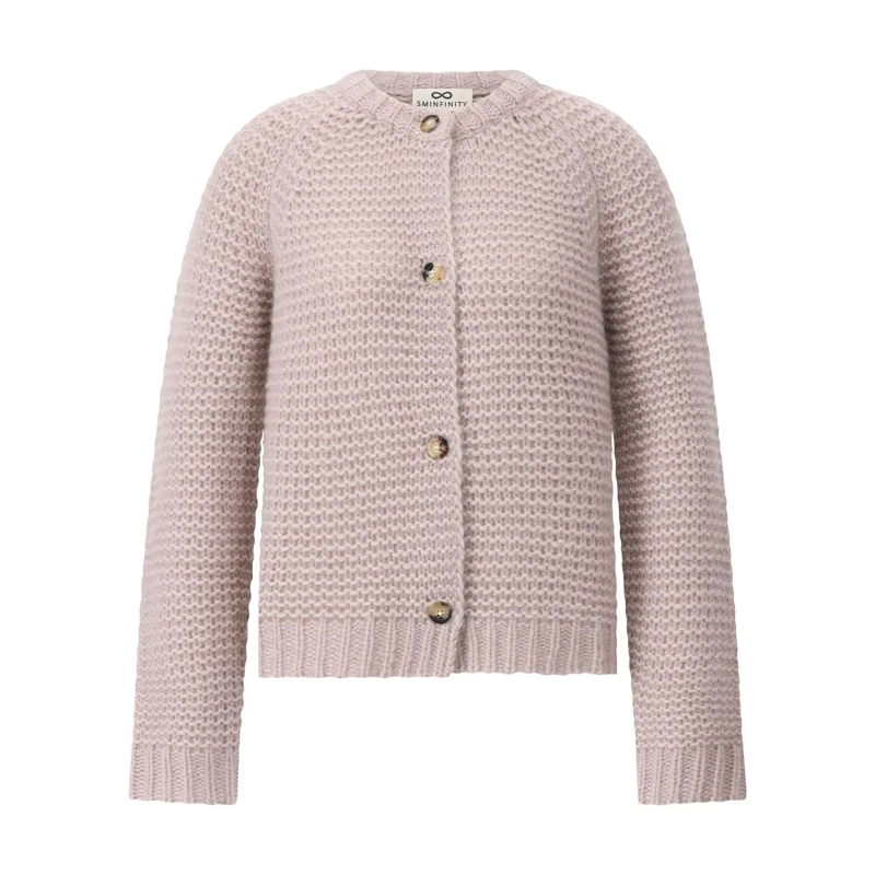 Sminfinity Cardigan Strickjacke aus Kaschmir & Seide Rosa