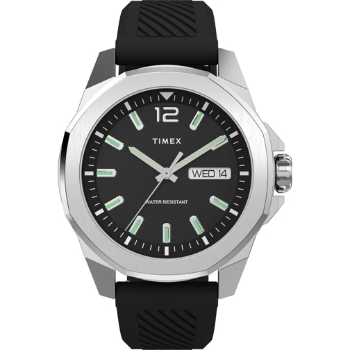 Timex Automatikuhr Quarz-Analoguhr Essex schwarz