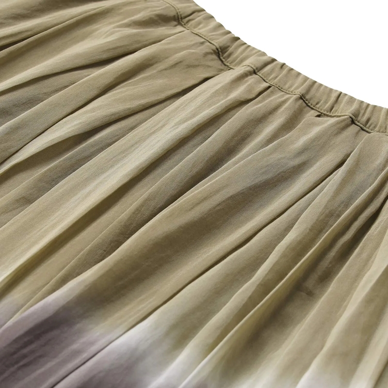 Roberto Collina Jupe longue Plissierter Midirock grün(Image 3)