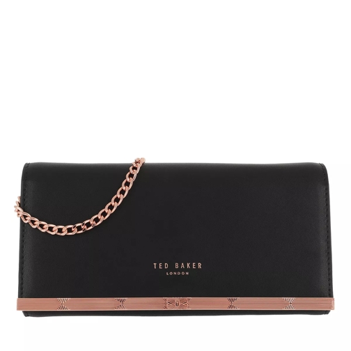 Ted Baker Natalie Metal Bar Matinee With Chain Wallet Black Wallet On A Chain
