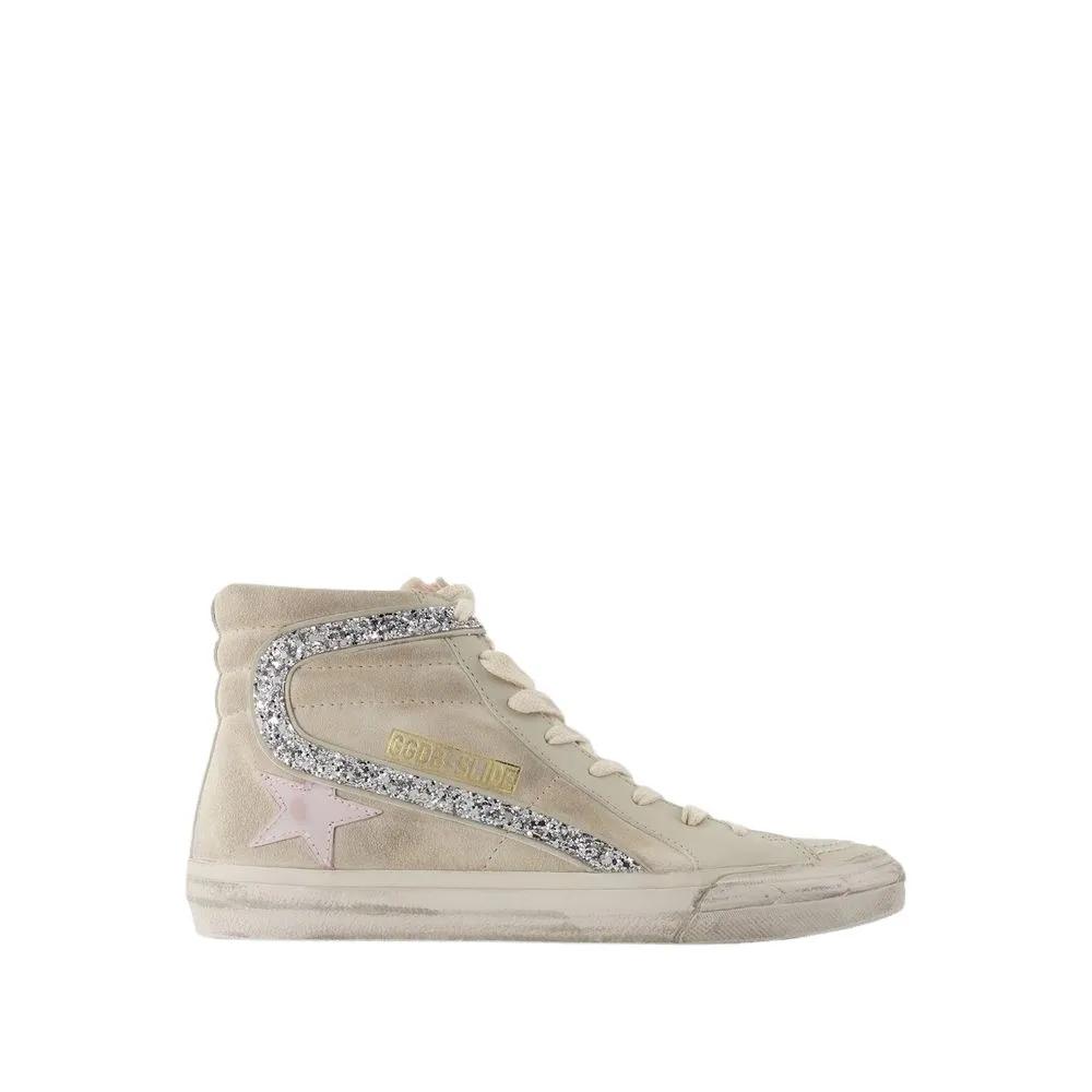 Golden Goose Low-Top Sneaker - Slide Sneakers - Leather - Beige - Gr. 38 (EU) - in Beige - für Damen