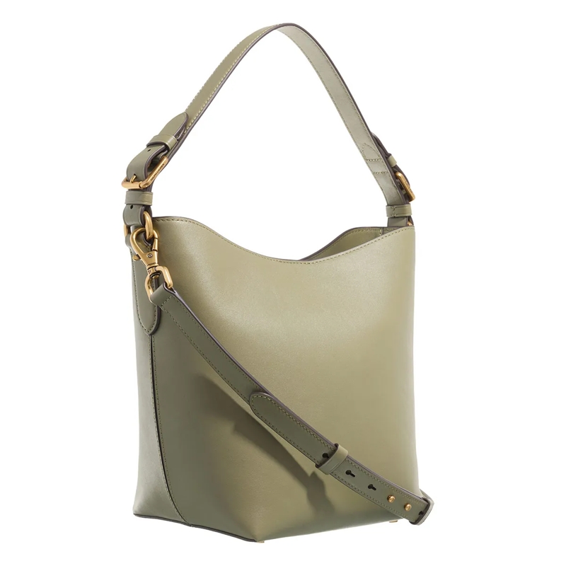 Lauren Ralph Lauren Sac reporter Witley Md Bk Bucket Bag Medium Sage Green(Image 4)