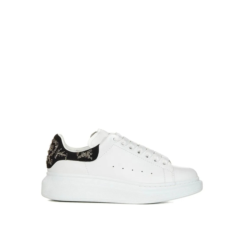 Alexander McQueen Sneaker basse Oversized Leather Sneakers White