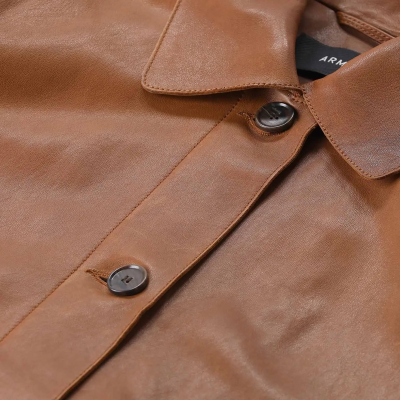 Arma Übergangsjacke Jacke Fem aus Leder braun(Image 3)