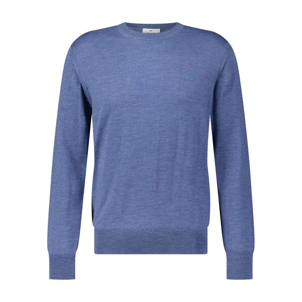 Thumbnail - Etro - Strickpullover aus Wolle - Größe M - blau