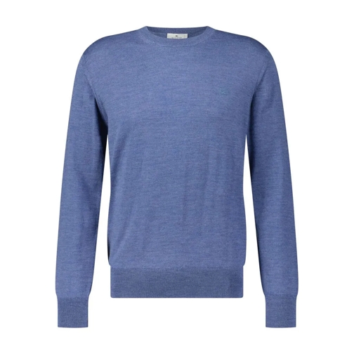 Etro Strickpullover aus Wolle Blau Maglione