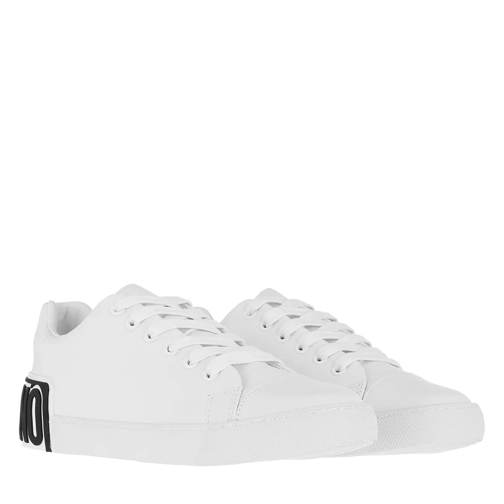 Moschino Back Logo Sneakers White  lage-top sneaker