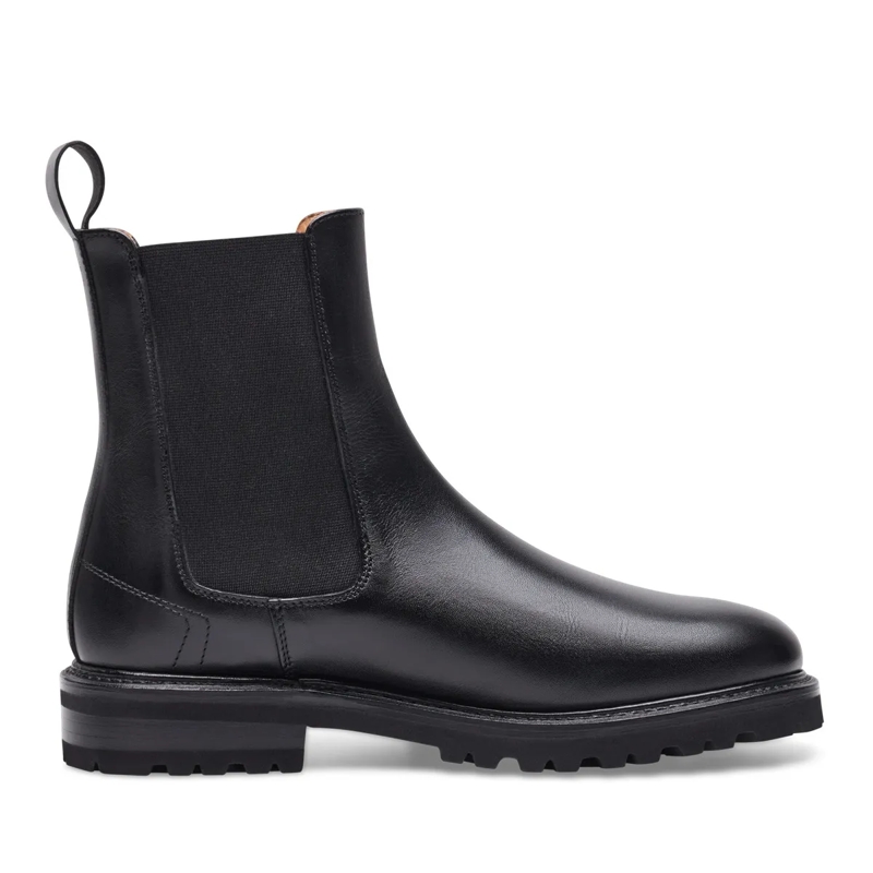 Henry Stevens Chelsea Boots Der Bonnie Boot aus Boxcalf verfügt über e schwarz