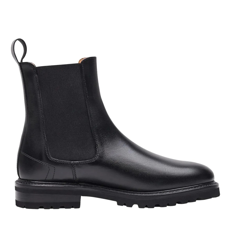 Henry Stevens Chelsea Boots Der Bonnie Boot aus Boxcalf verfügt über e schwarz