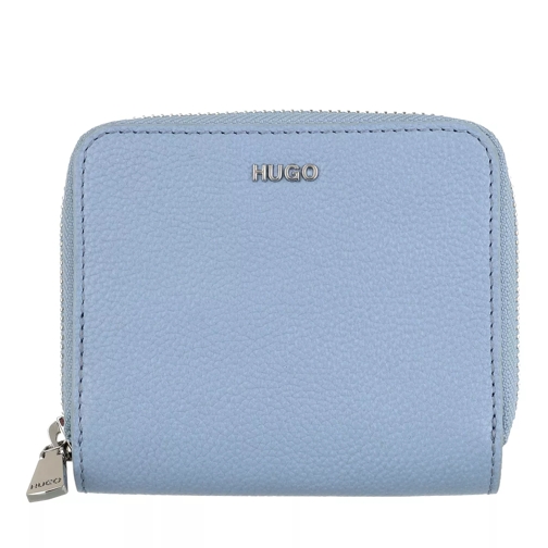 Hugo Kim SM Wallet Light/Pastel Blue Portemonnaie mit Zip-Around-Reißverschluss