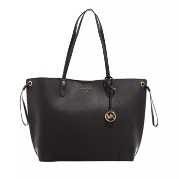 Michael Kors Double Sided Saffiano Backing Black Shopping Bag