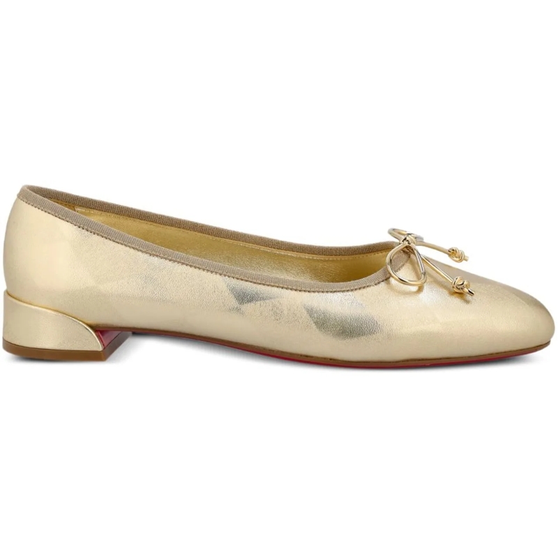 Christian Louboutin Ballerinas Flat Shoes Grey grau