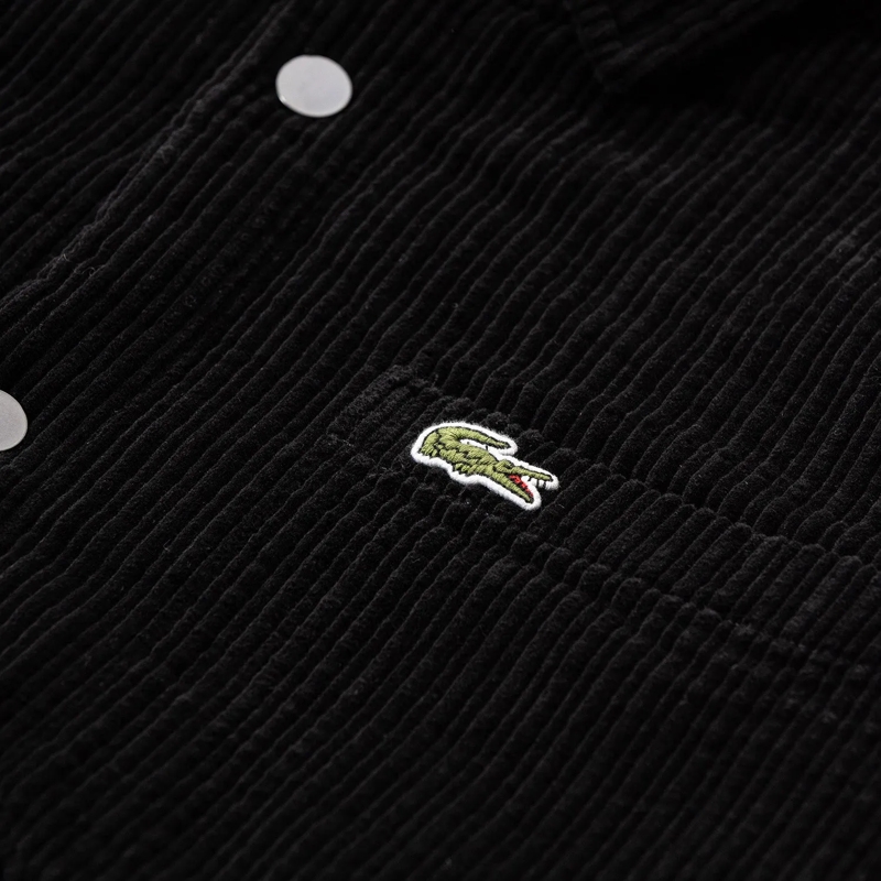 Lacoste veste Overshirt aus Cord schwarz(Image 3)