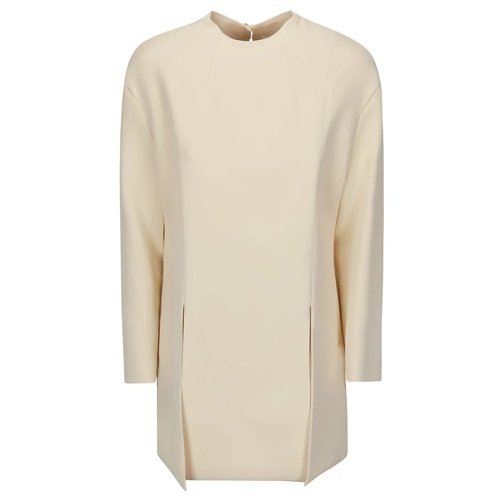 Khaite Chemisiers Beige Long Sleeve Top With Acetate Blend Neutrals