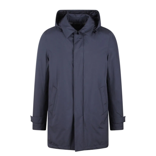 Herno Nylon Coat Blue Overgangsjas